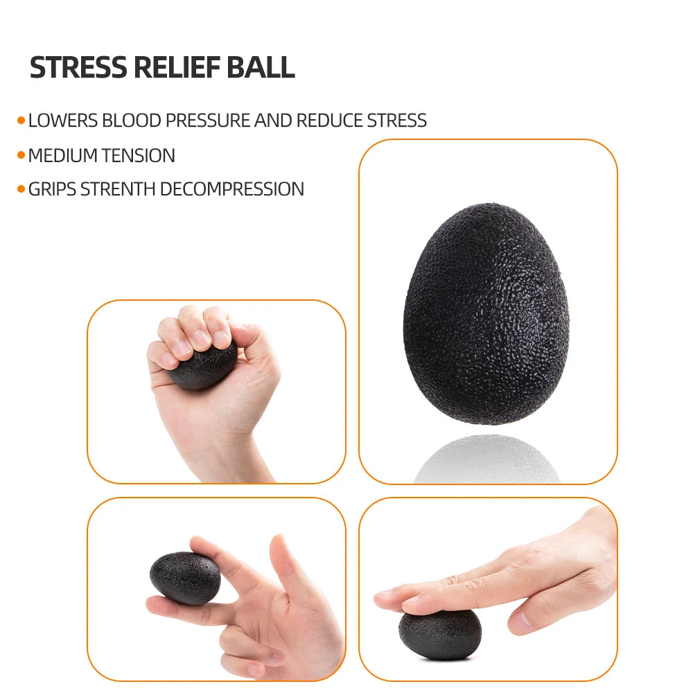 Adjustable Count Hand Grip Set – Finger and Forearm Strengthener with Decompression Ball