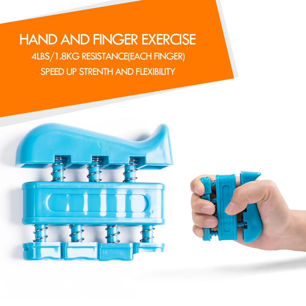 Adjustable Count Hand Grip Set – Finger and Forearm Strengthener with Decompression Ball