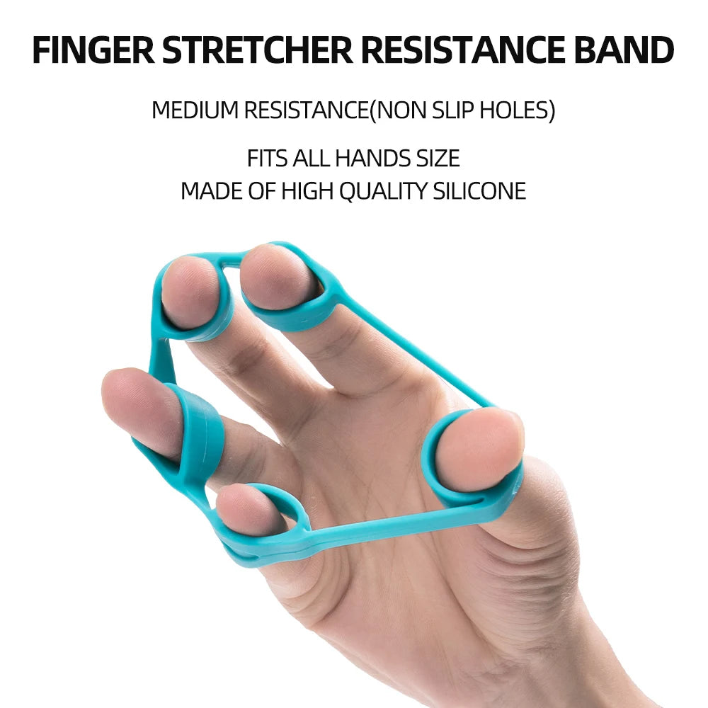 Adjustable Count Hand Grip Set – Finger and Forearm Strengthener with Decompression Ball