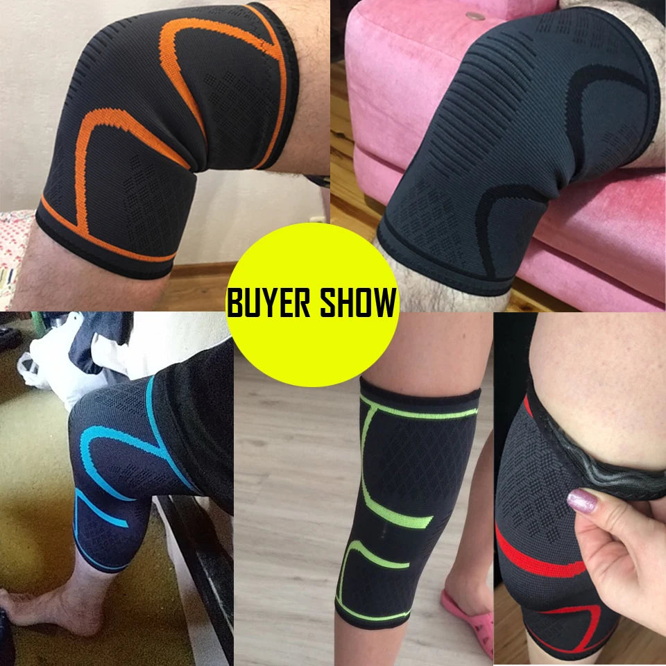 1PCS Elastic Nylon Compression Knee Sleeve for Sports