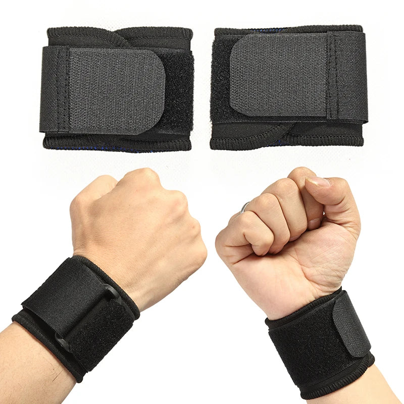 Adjustable Soft Wristbands - Wrist Support Bracers for Gym, Sports, Carpal Protection, and Safety Wrap Band Strap