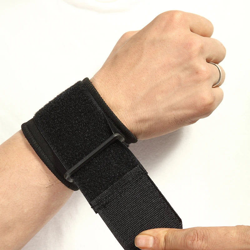 Adjustable Soft Wristbands - Wrist Support Bracers for Gym, Sports, Carpal Protection, and Safety Wrap Band Strap