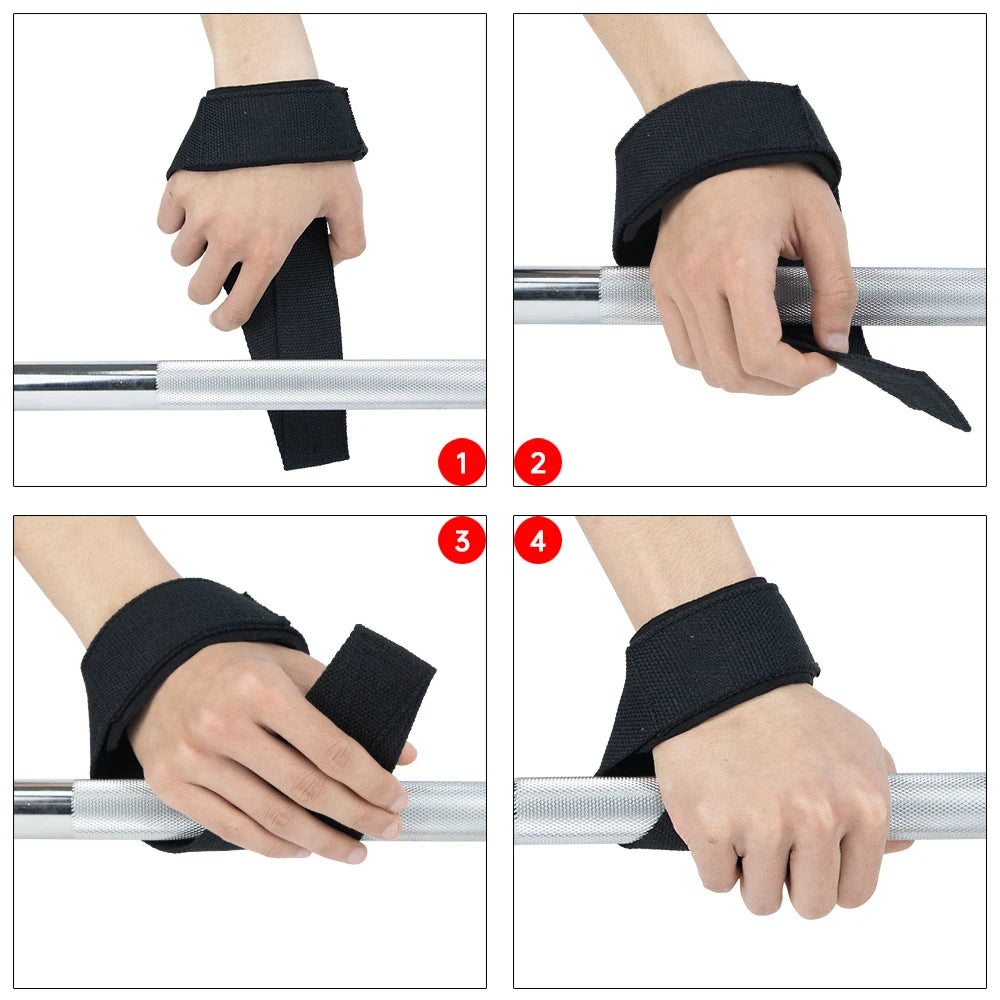 MKAS Anti-Slip Gym Lifting Straps & Fitness Gloves