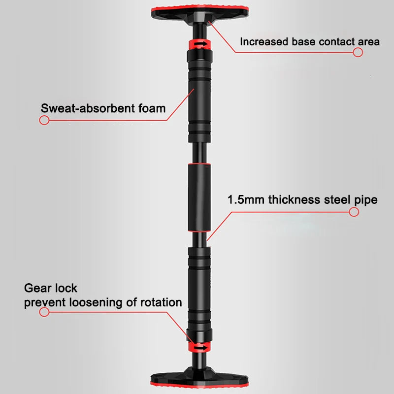 400kg Adjustable Door Pull-Up Bar for Home Workouts and Strength Training