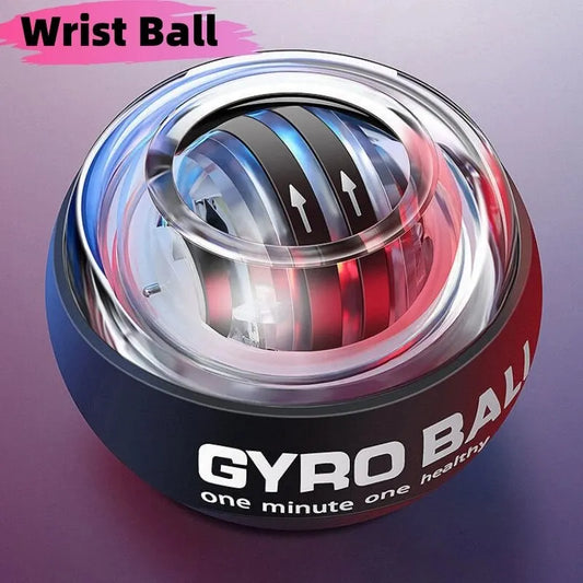 LED Wrist Ball Power Trainer Ball Auto-Start Gyroscopic Arm Hand Forearm Exerciser Power Wrist Gyro Ball Sport Fitness Equipment