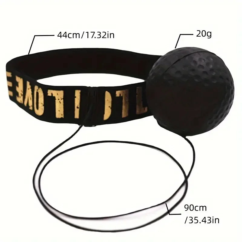 MMA Boxing Speed Ball - Head-Mounted Punch Training for Hand-Eye Coordination, Reaction, and Fitness