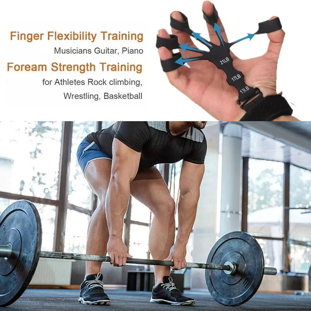 Hand Grip 5 Finger Exerciser Strength Trainning