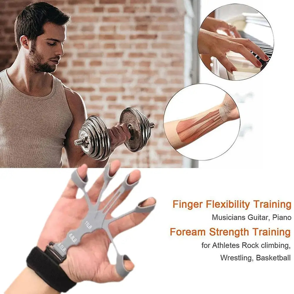 Hand Grip 5 Finger Exerciser Strength Trainning