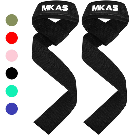 MKAS Anti-Slip Gym Lifting Straps & Fitness Gloves