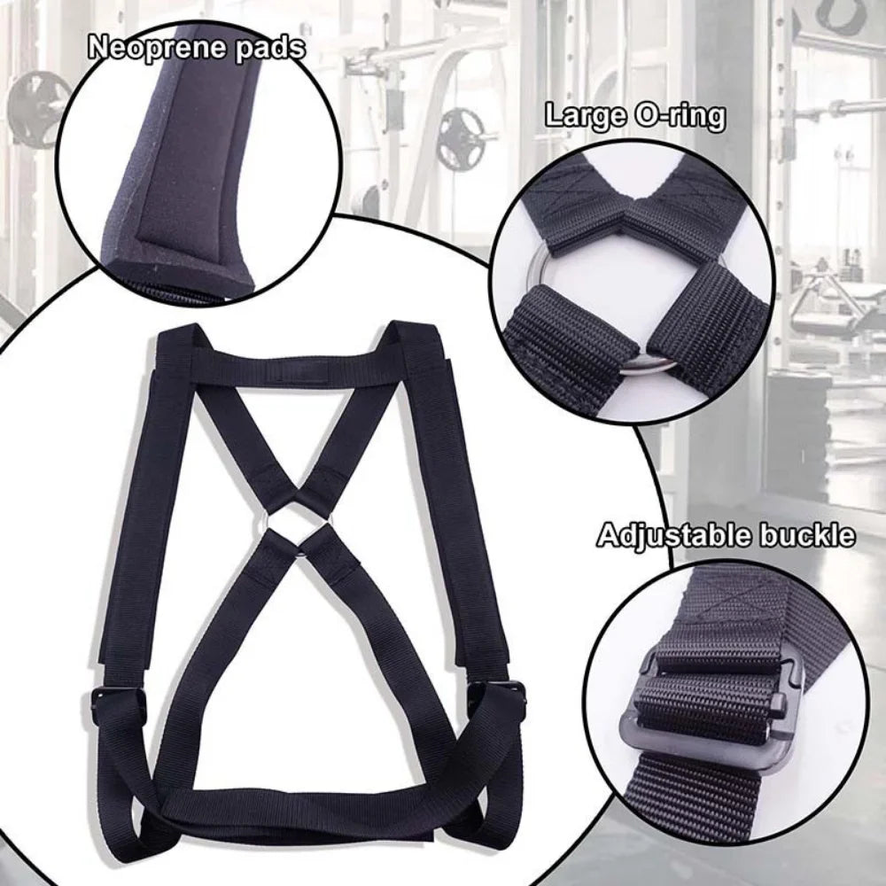 Weighted Vest Strap for Barbell Plates - Portable Fitness Equipment for Home Pull-ups, Push-ups, and Weight Training