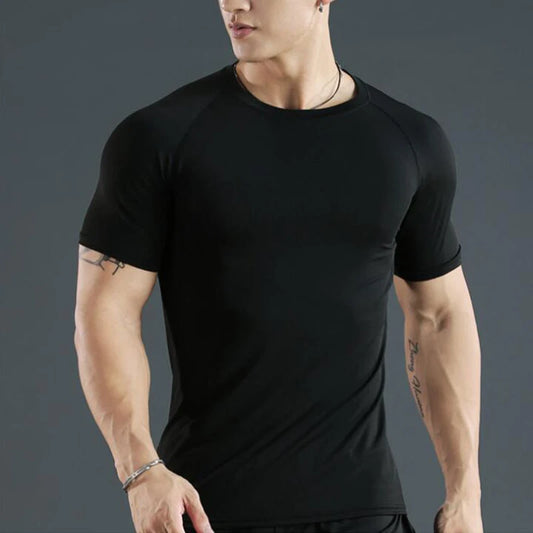 Men’s Compression Running T-Shirt – Fitness Tight Short Sleeve Quick Dry Training Sportswear