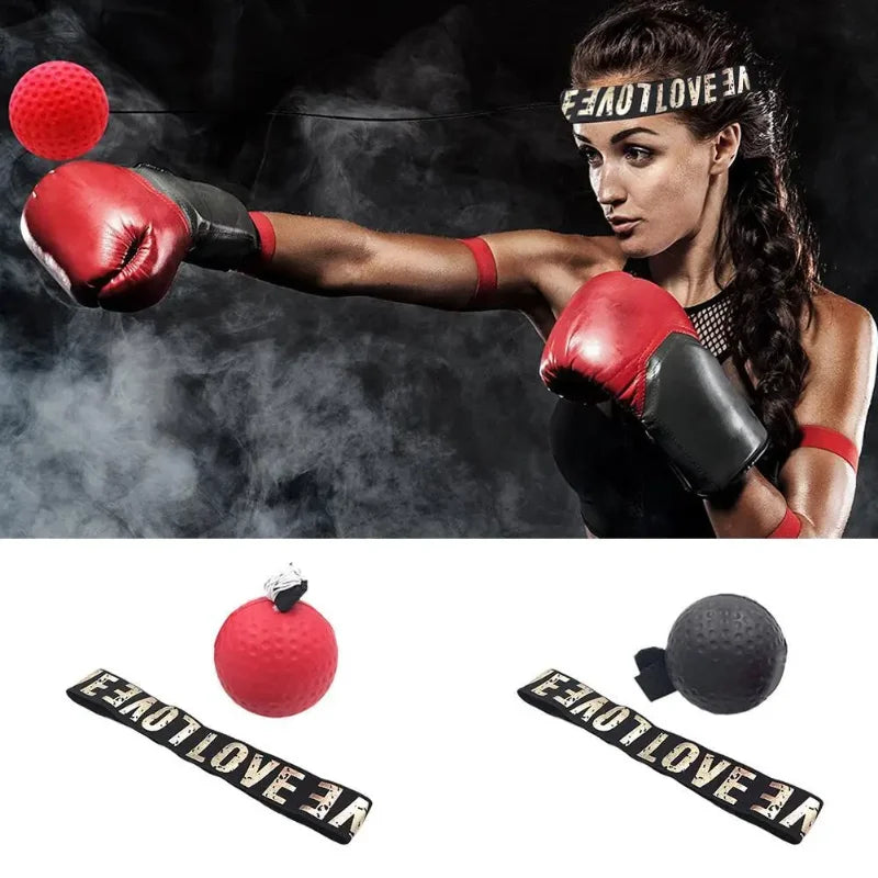 MMA Boxing Speed Ball - Head-Mounted Punch Training for Hand-Eye Coordination, Reaction, and Fitness