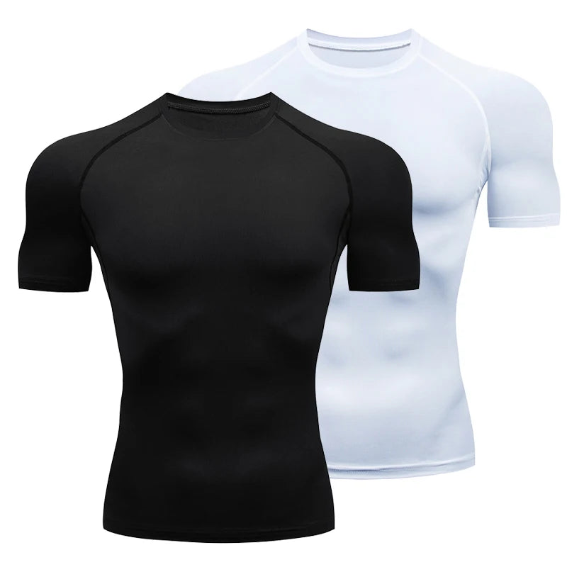 Men’s Running Compression T-Shirt – Quick Dry Soccer Jersey and Fitness Sportswear