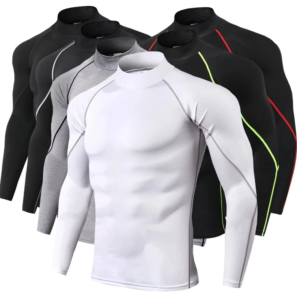 Men’s Long Sleeve Compression Bodybuilding T-Shirt